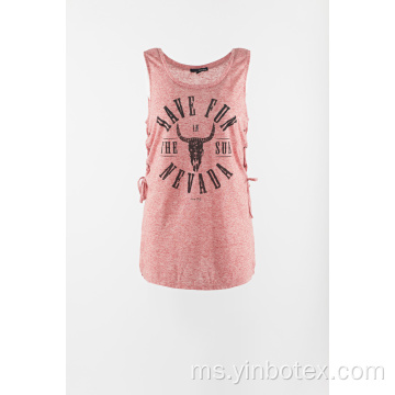 Girls summer hot tank dengan side string